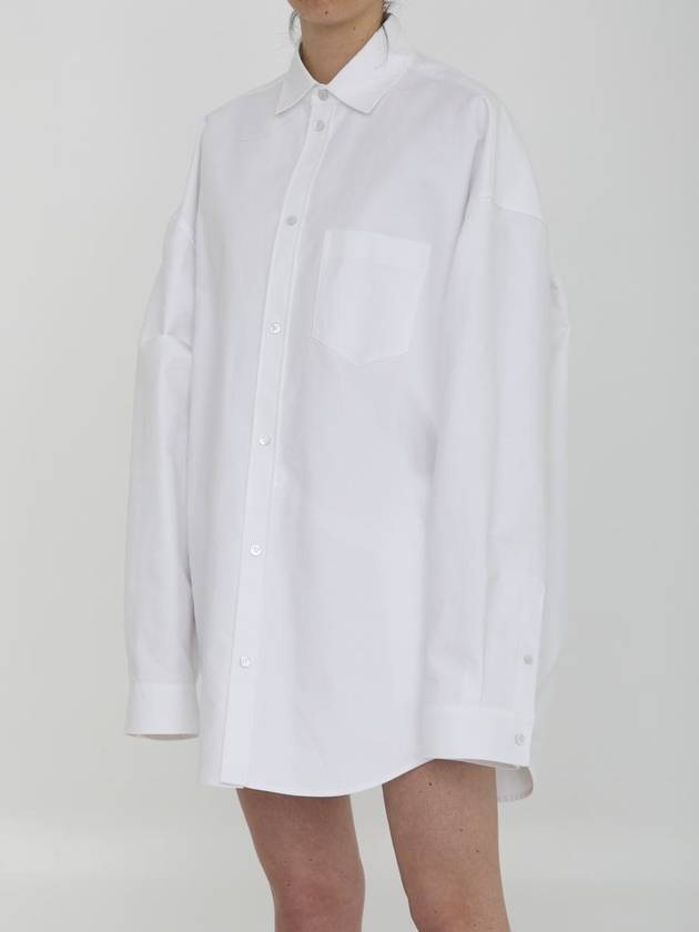 Outerwear Large Fit Shirt White - BALENCIAGA - BALAAN 3