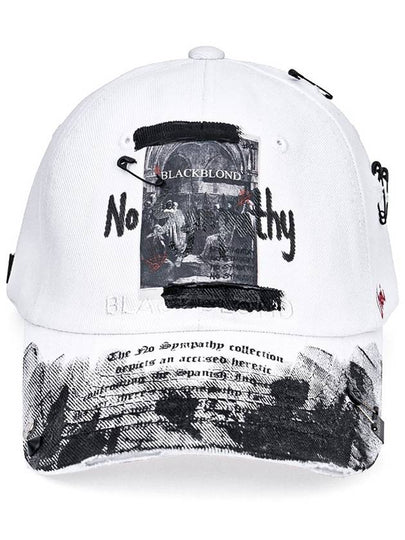 No Sympathy Graffiti Logo Cap White - BLACKBLOND - BALAAN 2