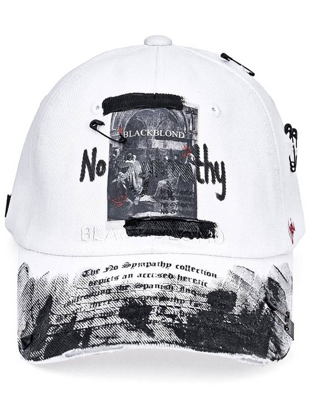 BBD No Sympathy Graffiti Logo Cap White - BLACKBLOND - BALAAN 2