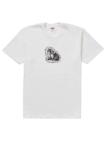 Cat TShirt Eat Me Tee White - SUPREME - BALAAN 1