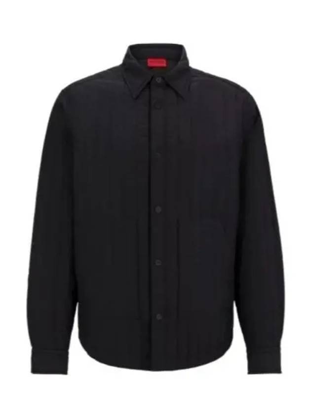 Padded Shirt Jacket Black - HUGO BOSS - BALAAN 2