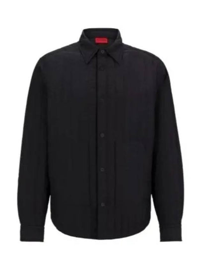 Padded Shirt Jacket Black - HUGO BOSS - BALAAN 2