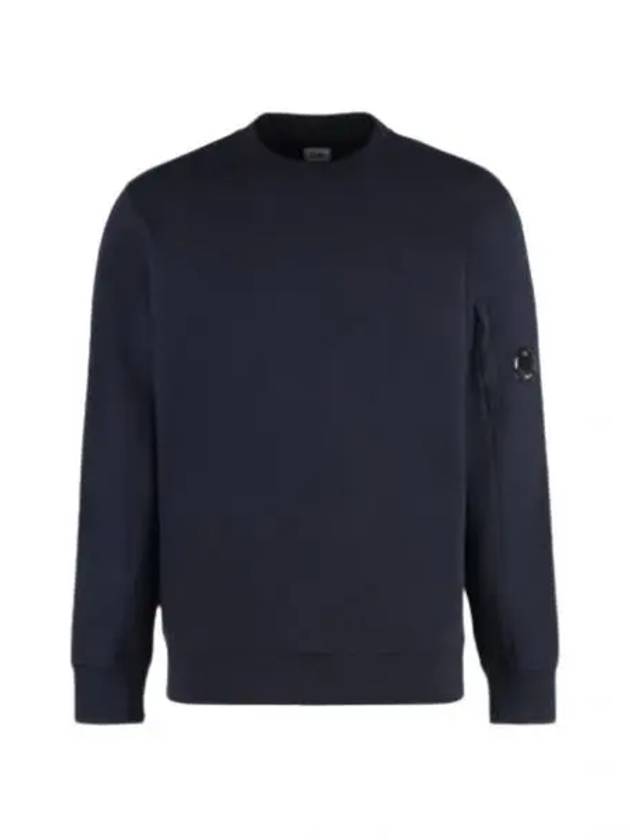 Diagonal Raised Fleece Sweatshirt Navy - CP COMPANY - BALAAN 2