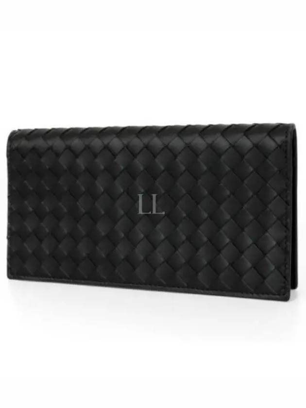 Intrecciato Continental Long Wallet Black - BOTTEGA VENETA - BALAAN 2