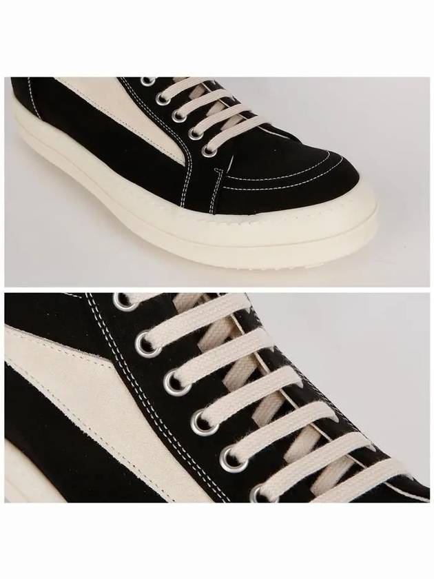 Dark Shadow Vintage Cotton High Top Sneakers Black - RICK OWENS - BALAAN 5