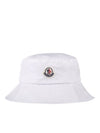 Logo Patch Nylon Bucket Hat Off-White - MONCLER - BALAAN 1