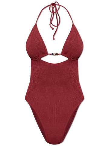 Bond-Eye One-piece Swimsuit Beaded Fowler, Women's, Burgundy - BOND-EYE - BALAAN 1