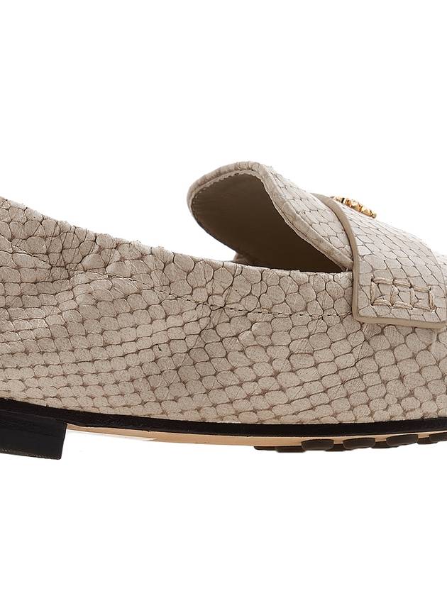 Logo-Embellished Leather Loafer Ivory - TORY BURCH - BALAAN 10