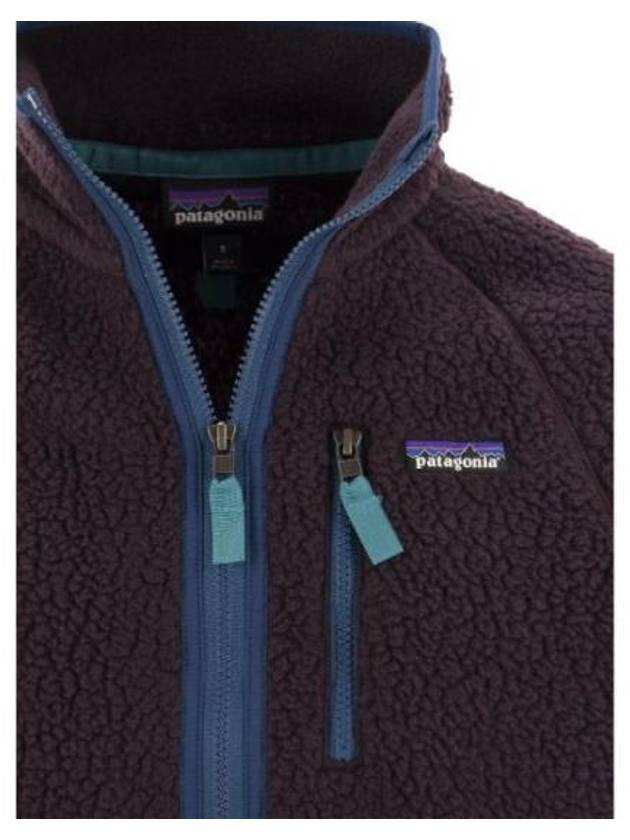 Retro Pile Fleece Zip-Up Jacket Obsidian Plum - PATAGONIA - BALAAN 4