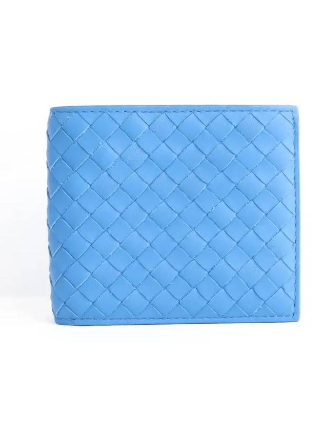 Intrecciato Half Wallet Blue - BOTTEGA VENETA - BALAAN 6