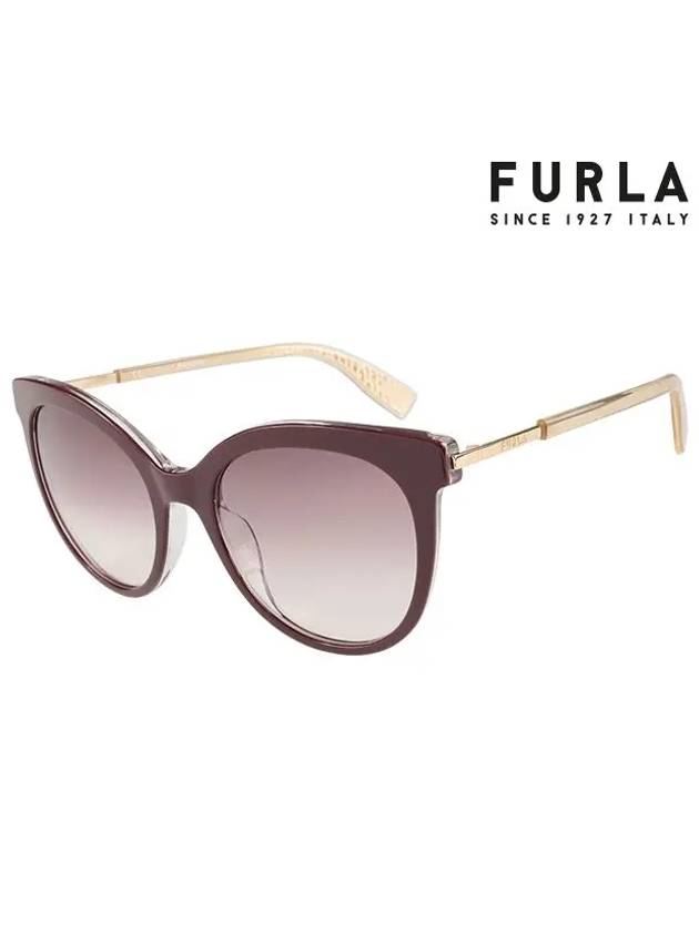 Sunglasses SFU540 06RZ round women - FURLA - BALAAN 2