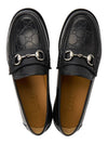 Men's GG Horsebit Leather Loafers Black - GUCCI - BALAAN 3