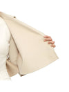 Volume Crop Double Breasted Virgin Wool Cape Beige - MAX MARA - BALAAN 9