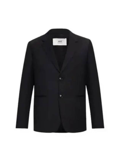 Two Button Blazer Jacket Black - AMI - BALAAN 2