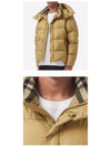 Men's Detachable Sleeve Hooded Padding Beige - BURBERRY - BALAAN 6