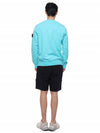 Wappen Patch Crew Neck Sweatshirt Turquoise - STONE ISLAND - BALAAN 6