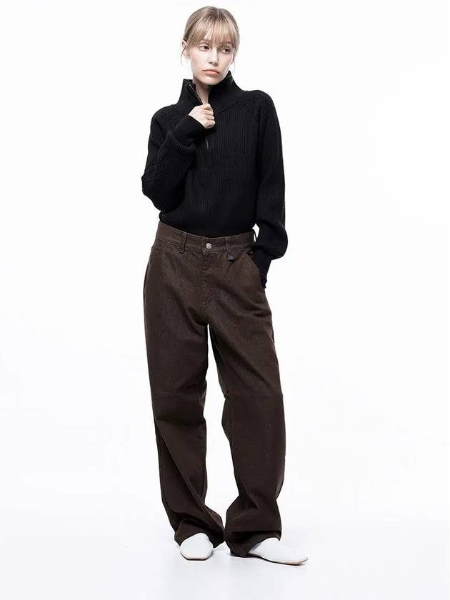 For Women W243PT02NY Non fade Standard Straight Denim Pants Brown - CHANCE'S NOI - BALAAN 4