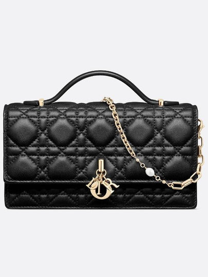 Miss Cannage Lambskin Mini Bag Black - DIOR - BALAAN 2