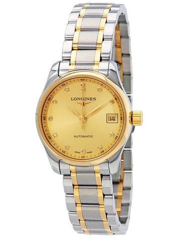 Longines Master Collection Automatic Gold Dial Ladies Watch L21285377 - LONGINES - BALAAN 1