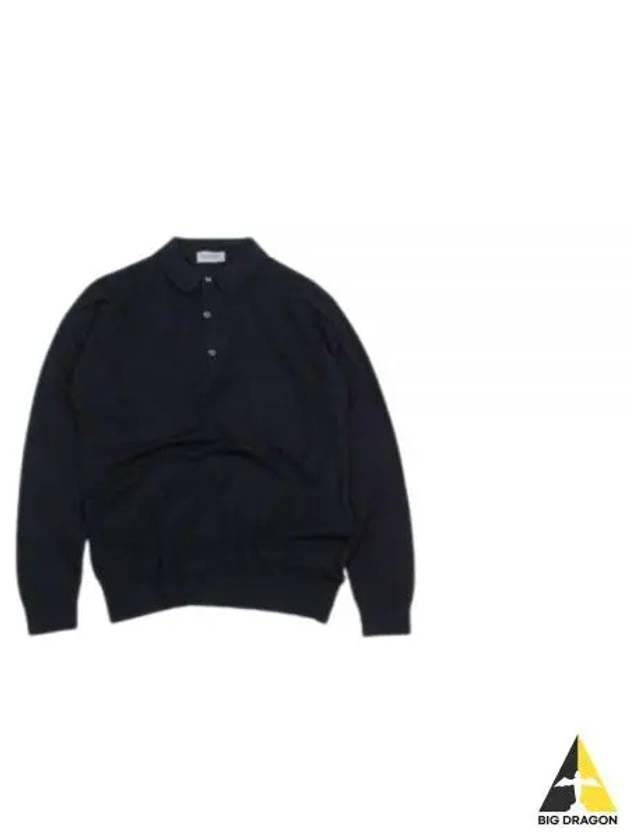 24 Bradwell Navy Polo Knit - JOHN SMEDLEY - BALAAN 1