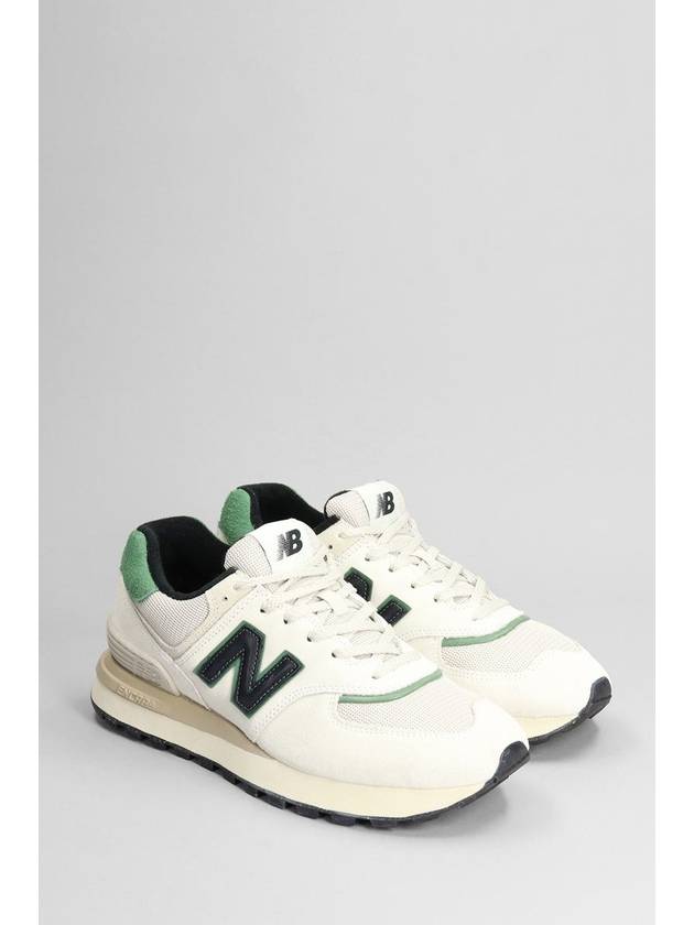 574 Legacy Low Top Sneakers White Green - NEW BALANCE - BALAAN 3