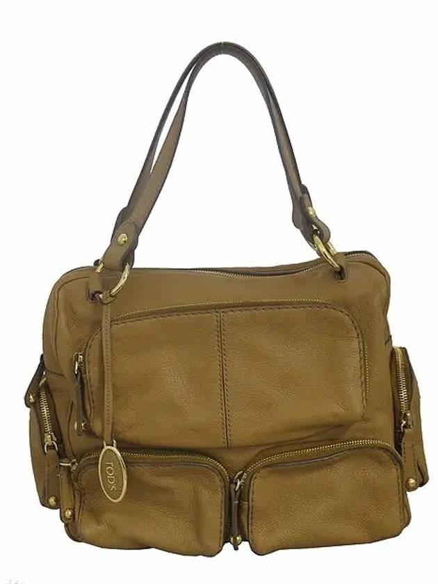 Brown leather multi pocket tote bag - TOD'S - BALAAN 2