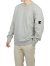 Diagonal Raised Fleece Lens Sweatshirt Grey - CP COMPANY - BALAAN 5