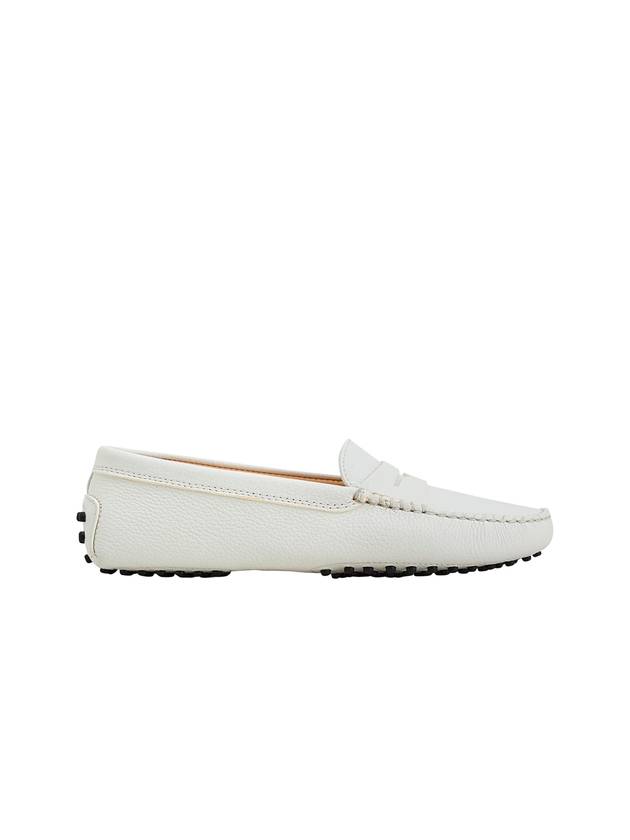 Women's Gommino Leather Driving Shoes White - TOD'S - BALAAN 2