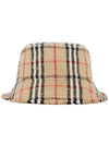 Check Boucle Bucket Hat Beige - BURBERRY - BALAAN 1