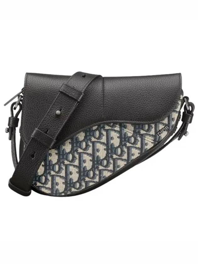 Dior Saddle Oblique Jacquard Mini Cross Bag Black - DIOR - BALAAN 2