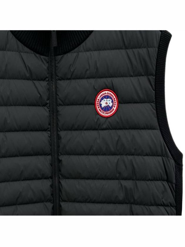 Hybrdige Slim Fit Merino Wool Padded Vest Black - CANADA GOOSE - BALAAN 4