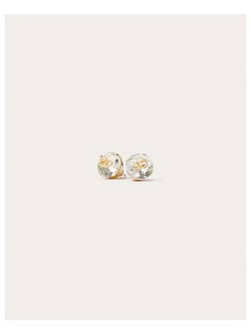 24 4W0J0W08 YCW MH5 4W2J0W08 V Logo Metal Crystal Earrings 1244549 - VALENTINO - BALAAN 1