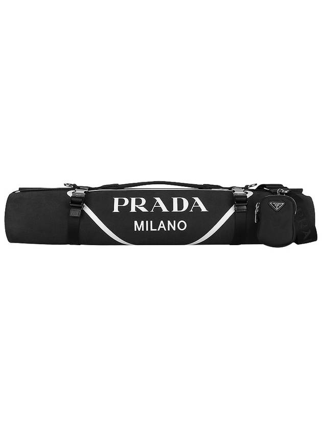 Shoulder Strap Pouch Yoga Mat Black - PRADA - 2