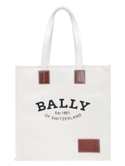 Crystallia Fabric Tote Bag Natural - BALLY - BALAAN 2