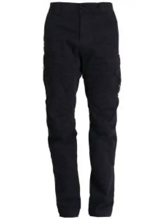 Stretch Sateen Ergonomic Lens Cargo Straight Pants Black - CP COMPANY - BALAAN 2