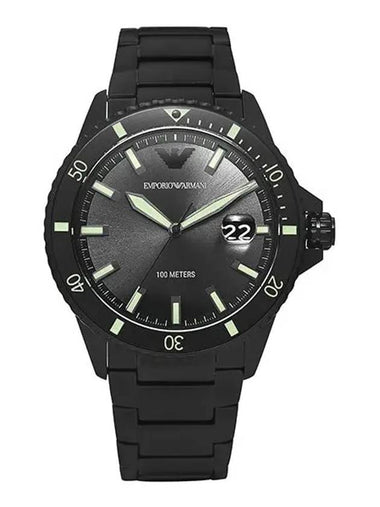 Men's Diver Quartz Metal Watch Black - EMPORIO ARMANI - BALAAN 1