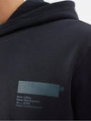 Standardized Tonal Logo Cotton Sweatshirt Hoodie - AFFIX - BALAAN 3