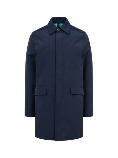 PS nylon hidden zip up coat navy - PAUL SMITH - BALAAN 1