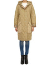 Diamond Quilted Hoodie Padding Archive Beige - BURBERRY - BALAAN 2