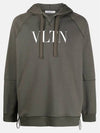 VLTN Cotton Hoodie Olive Green - VALENTINO - BALAAN 3