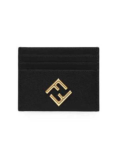 FF Diamond Card Wallet Black - FENDI - BALAAN 2