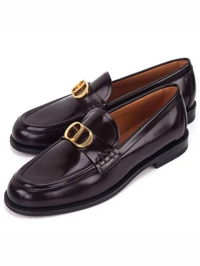 Granville CD Logo Leather Loafers Brown - DIOR - BALAAN 2