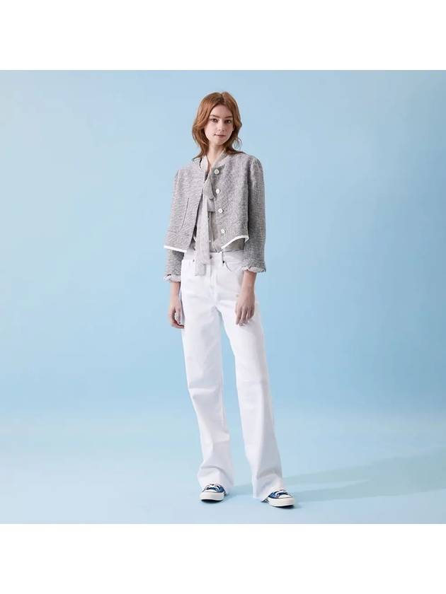 Linen round short jacket 012 - VOYONN - BALAAN 3