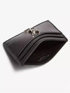 Monogram Card Case in Smooth Leather Black - SAINT LAURENT - BALAAN 5