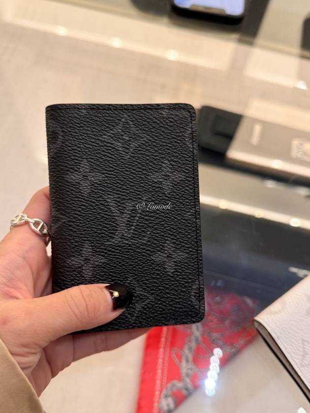 Pocket Organizer Monogram Card Wallet Black - LOUIS VUITTON - BALAAN 2