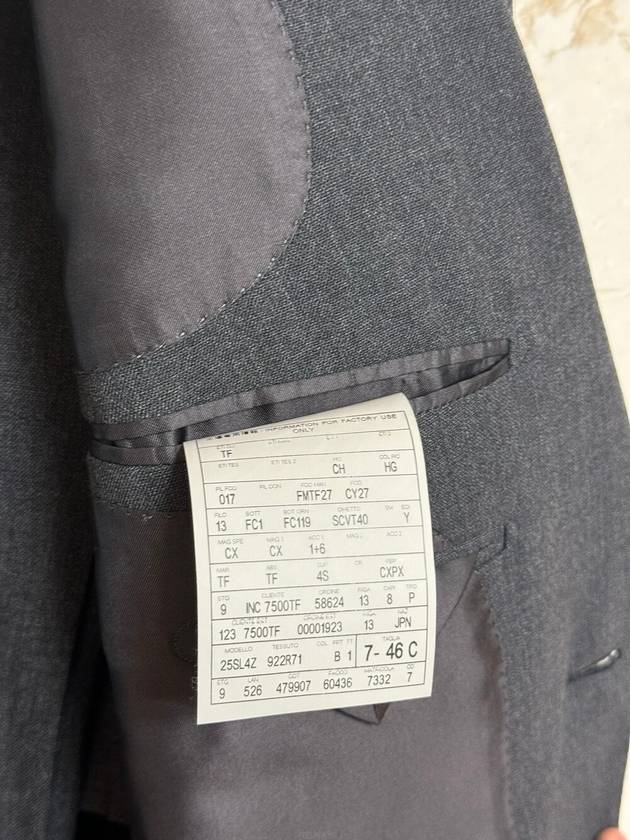 Shelton fit dark gray suit 46 - TOM FORD - BALAAN 5