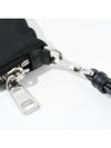 Re-Nylon and Saffiano Leather Clutch Bag Black - PRADA - BALAAN 7