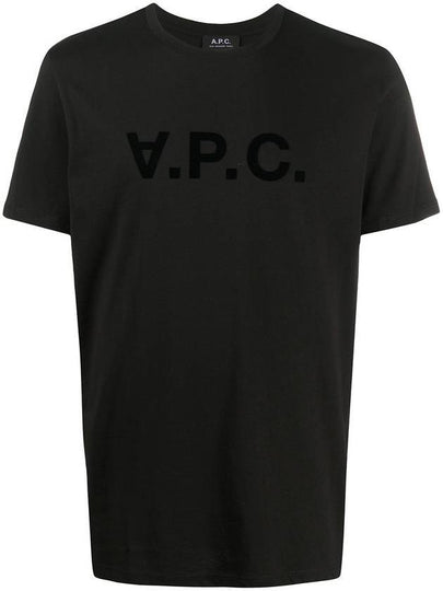 VPC Logo Organic Cotton Short Sleeve T-Shirt Black - A.P.C. - BALAAN 2