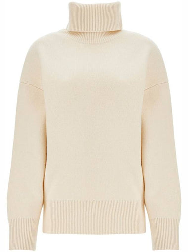 white snow wool and cashmere turtleneck for women - TOTEME - BALAAN 1