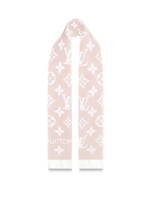 LV Essential Wool Scarf Beige Rose - LOUIS VUITTON - BALAAN 3